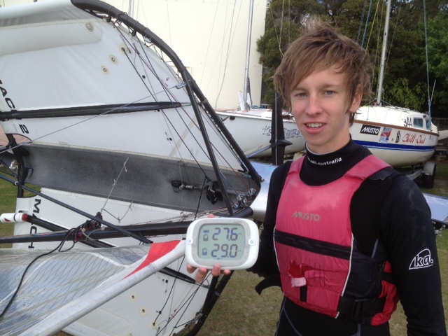 Jack Sherring recently recorded 29 knots with CST Elite 1 Mast